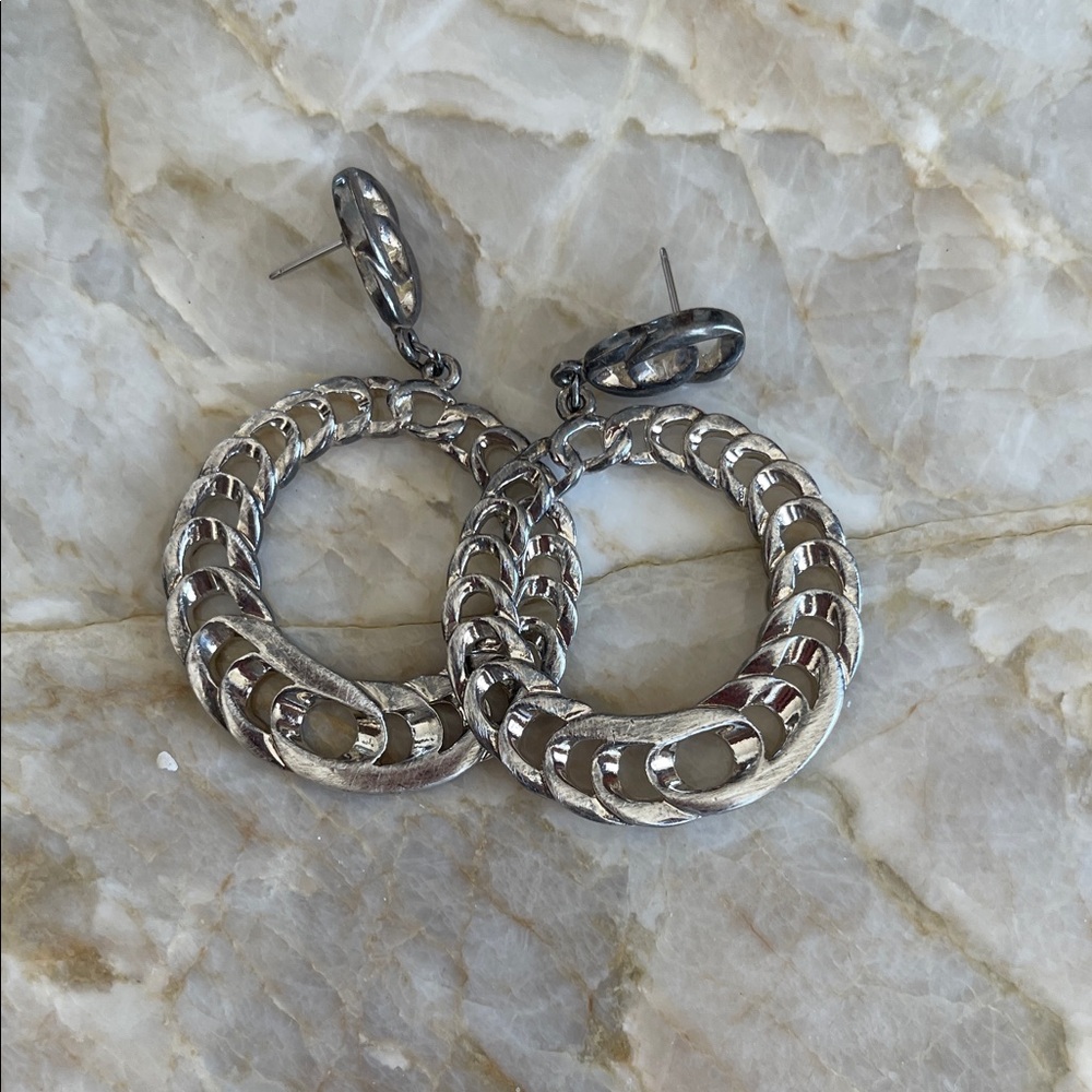 Silver Hoop Earrings